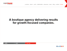 Tablet Screenshot of nextphasestrategy.com